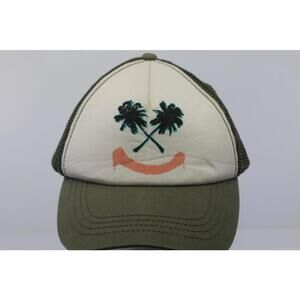 Billabong Trucker Hat Palm Tree Graphic Mesh Snapback Surf Skate Cap